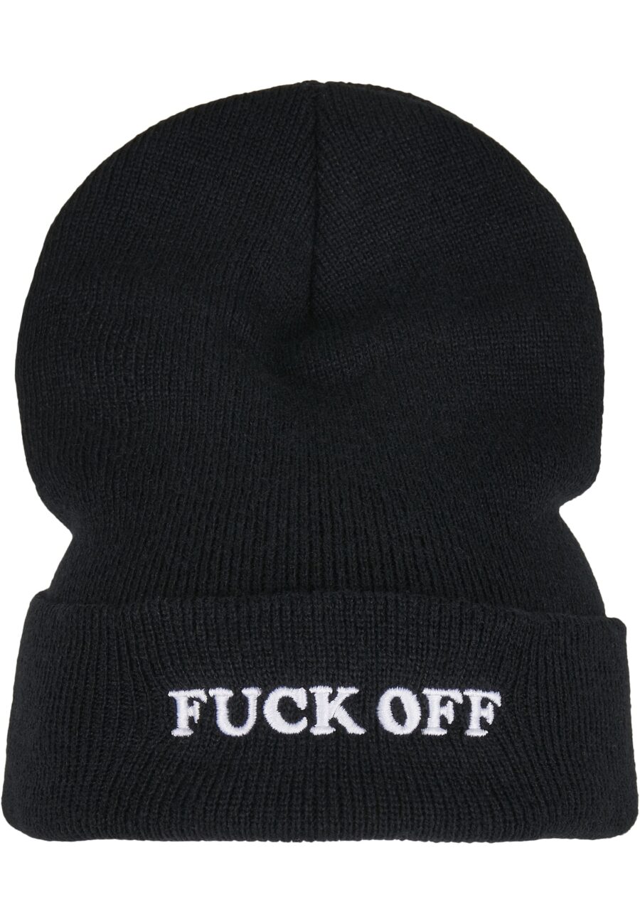 Mister Tee Sapka 'Fuck Off'  fekete / fehér-hu