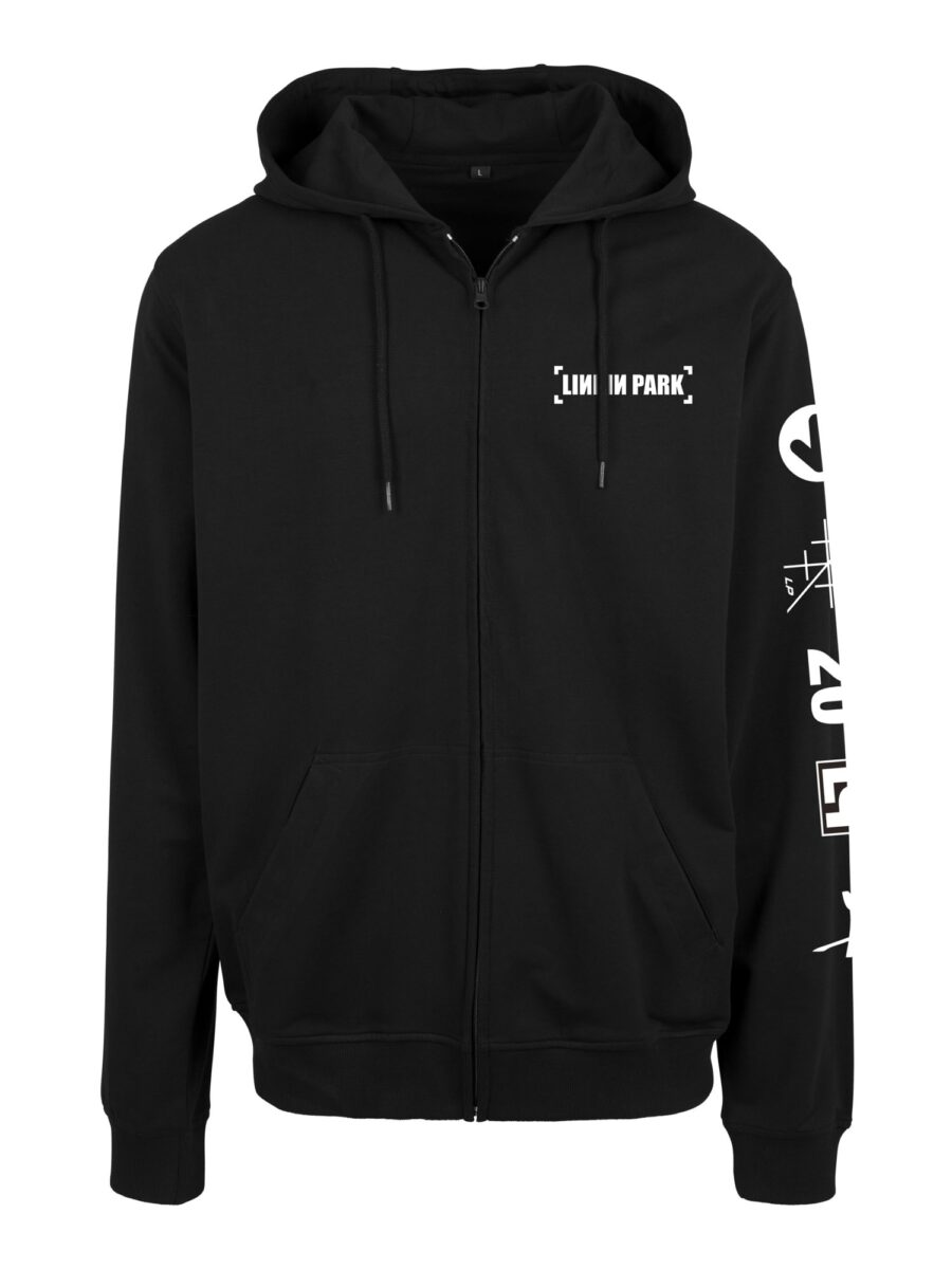 Mister Tee Tréning dzseki 'Linkin Park Anniversary'  fekete / fehér-hu