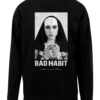 Mister Tee Tréning póló 'Bad Habit'  szürke / fekete / fehér-hu