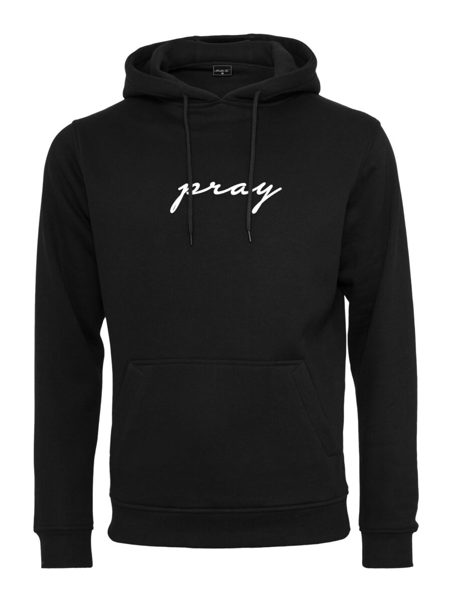 Mister Tee Tréning póló 'Pray'  fekete / fehér-hu