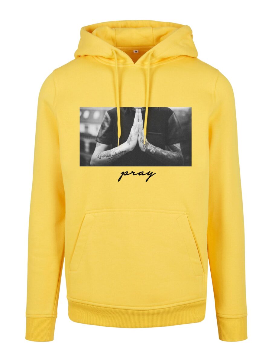 Mister Tee Tréning póló 'Pray'  sárga / szürke / fekete-hu