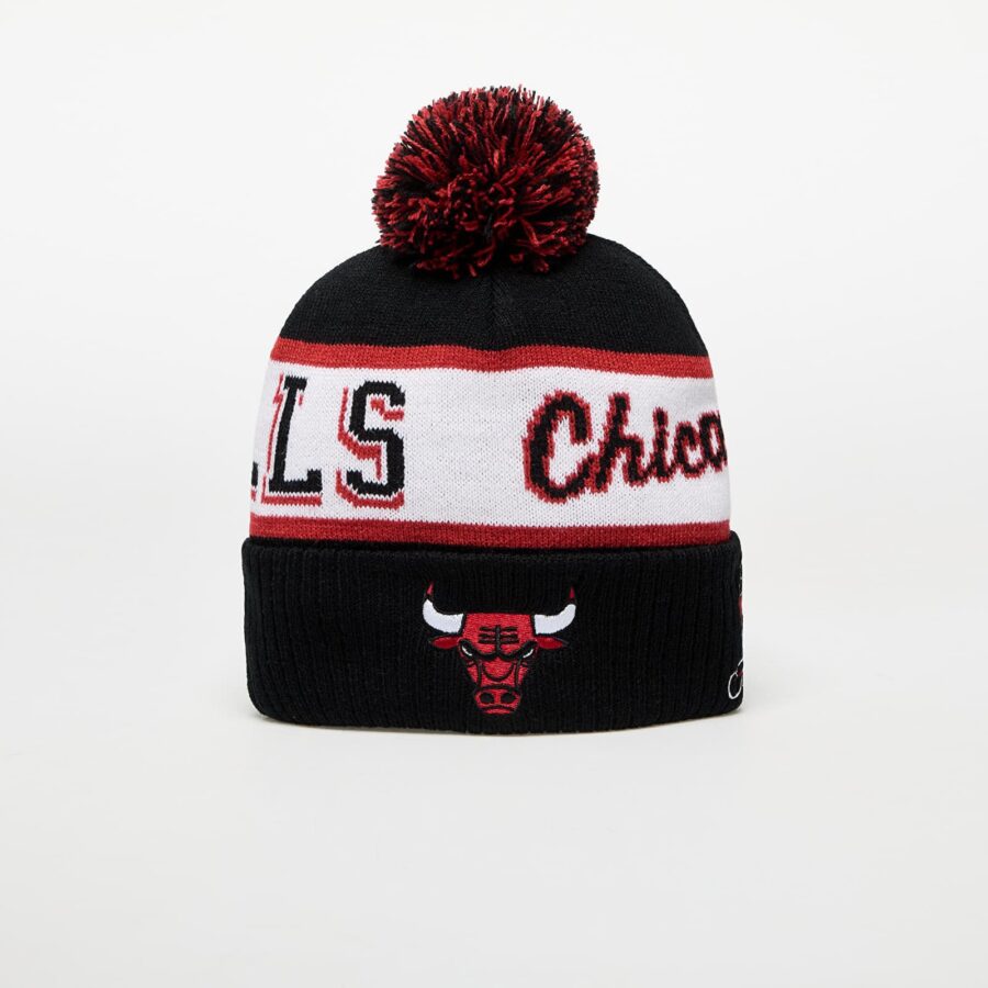 Mitchell & Ness NBA Block Sweep Pom Knit Chicago Bulls Black Universal-alacsony-ár