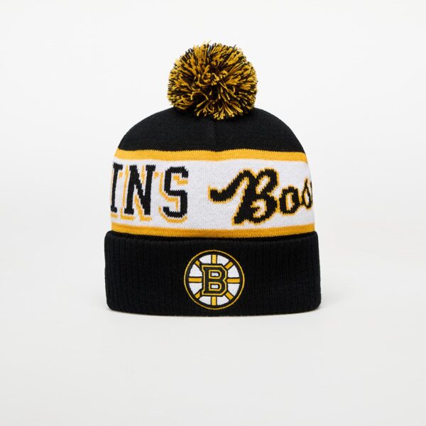 Mitchell & Ness NHL Block Sweep Pom Knit Boston Bruins Black Universal-alacsony-ár
