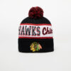 Mitchell & Ness NHL Block Sweep Pom Knit Chicago Blackhawks Black Universal-alacsony-ár