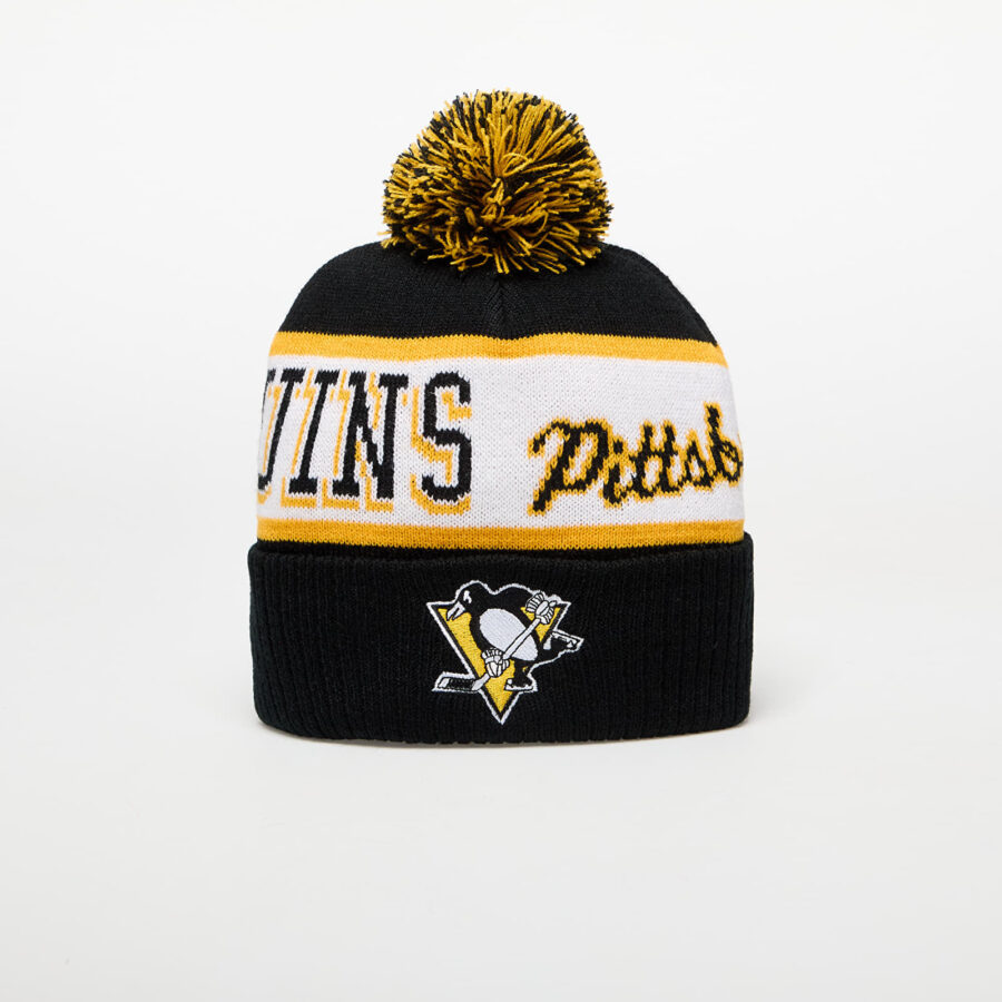 Mitchell & Ness NHL Block Sweep Pom Knit Pittsburgh Penguins Black Universal-alacsony-ár