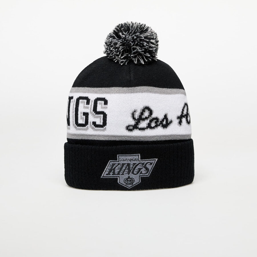 Mitchell & Ness NHL Block Sweep Pom Knit Vntg Los Angeles Kings Black Universal-alacsony-ár