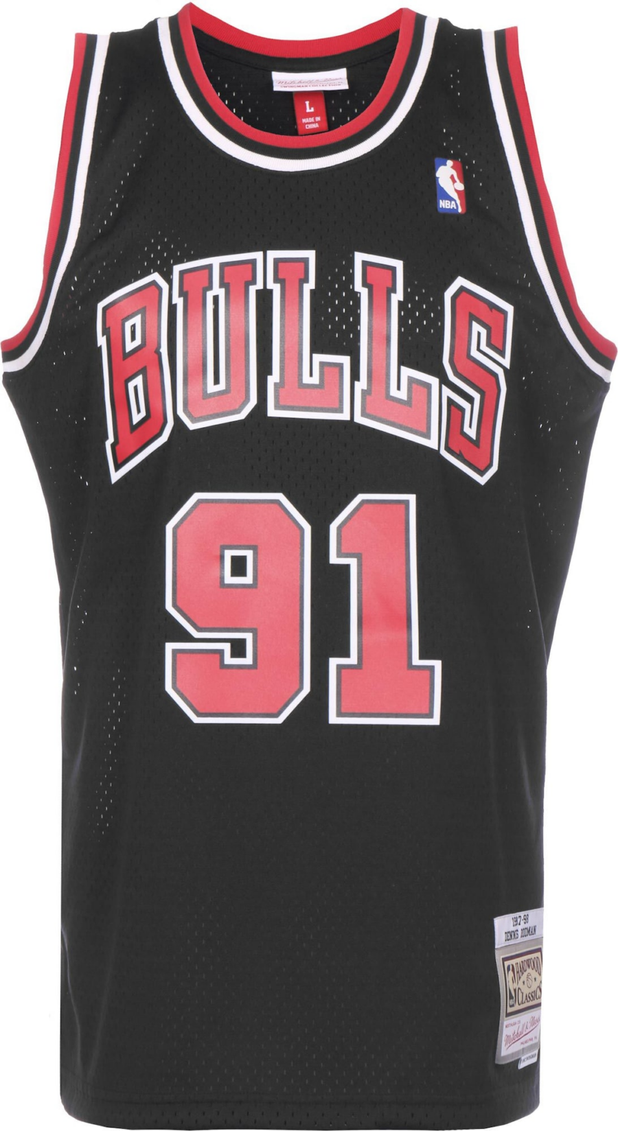 Mitchell & Ness Póló 'Dennis Rodman'  piros / fekete / fehér-Hungary