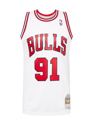 Mitchell & Ness Póló 'NBA Chicago Bulls Dennis Rodman'  tűzpiros / fekete / fehér-Hungary