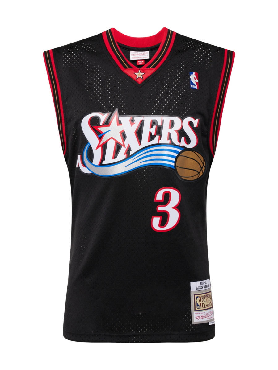Mitchell & Ness Póló 'Philadelphia 76ers Allen Iverson'  kék / piros / fekete / fehér-Hungary