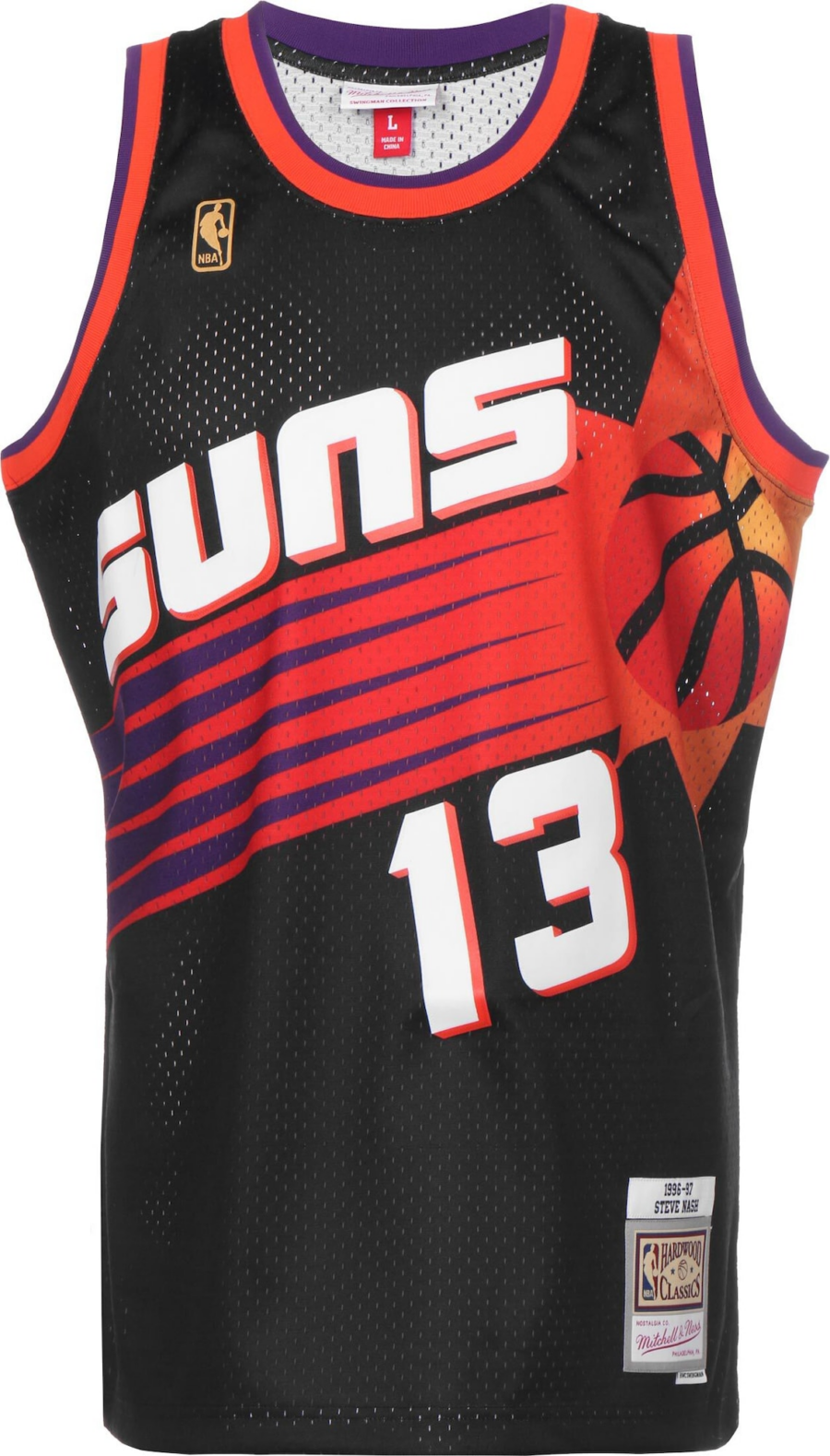 Mitchell & Ness Póló 'Steve Nash'  narancs / fekete / fehér-Hungary
