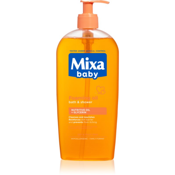 Mixa Baby habfürdő olaj fürdéshez és zuhanyzáshoz 400 ml-Eredeti