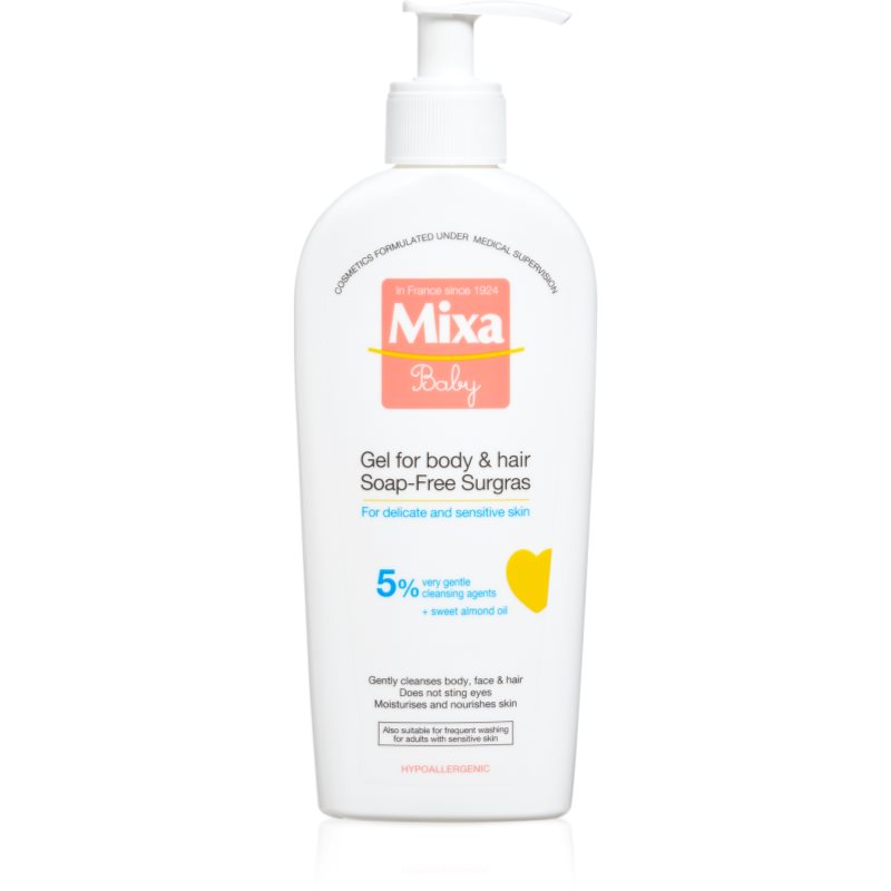 Mixa Baby tusfürdő gél és sampon 2 in 1 gyermekeknek 250 ml