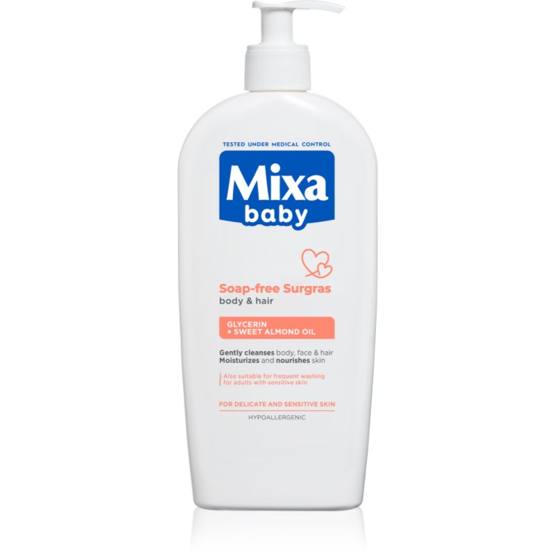 Mixa Baby tusfürdő gél és sampon 2 in 1 gyermekeknek 400 ml-Eredeti
