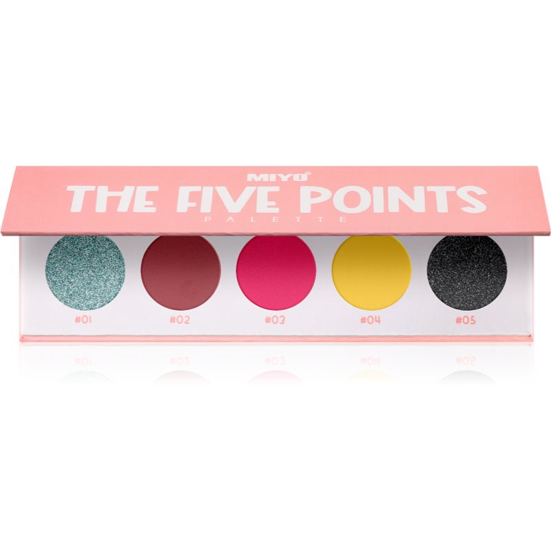 Miyo Eyeshadow The five points szemhéjfesték paletta árnyalat 17 Welcome to Miami 1 db-Ár