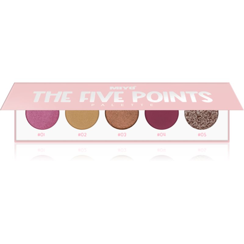 Miyo Eyeshadow The five points szemhéjfesték paletta árnyalat 27 Purple heart 1 db