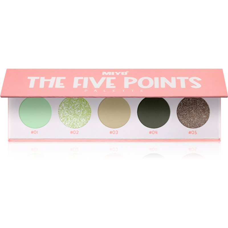 Miyo Eyeshadow The five points szemhéjfesték paletta árnyalat 36 Pistachio gelato 1 db-Ár