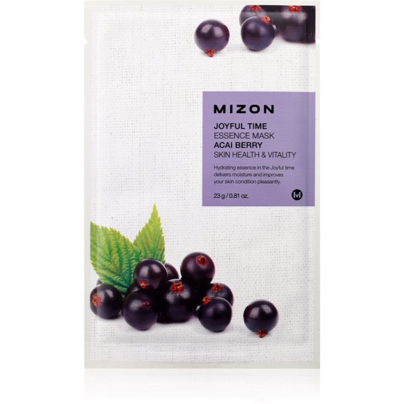 Mizon Joyful Time Acai Berry szövet arcmaszk az arcbőr élénkítésére és vitalitásáért 23 g-Eredeti