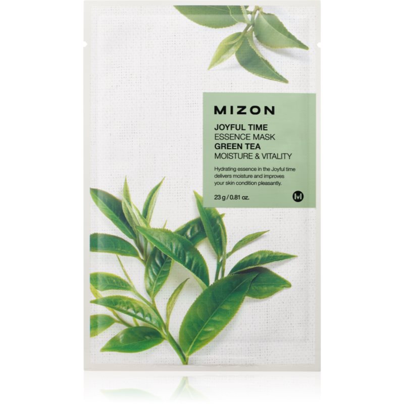 Mizon Joyful Time Green Tea hidratáló és revitalizáló arcmaszk 23 g-Eredeti