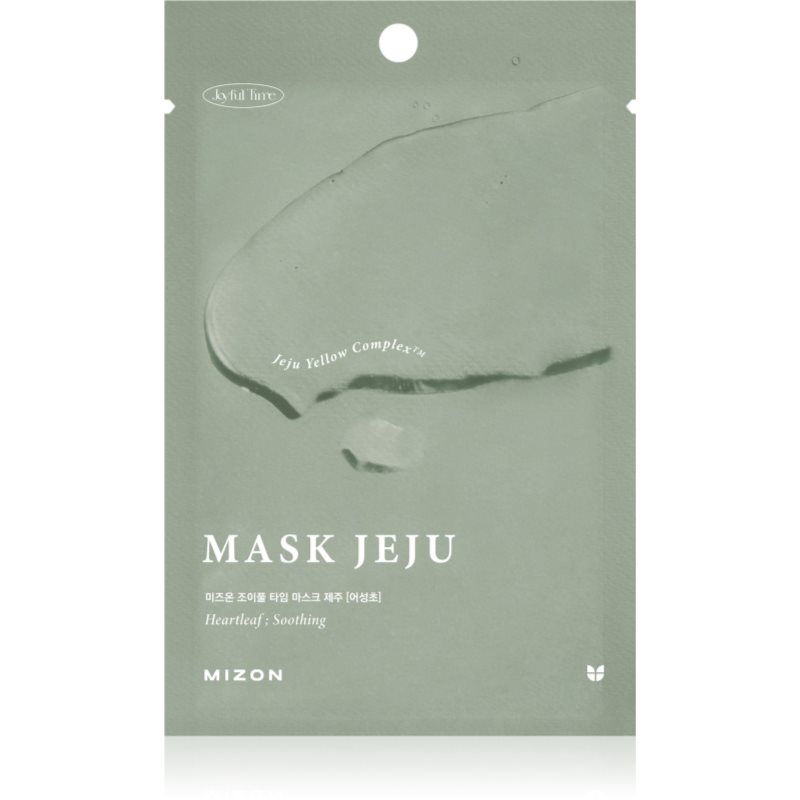 Mizon Joyful Time Jeju Heartleaf nyugtató hatású gézmaszk a száraz és irritált bőrre 23 g