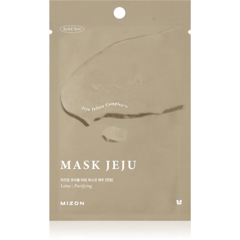 Mizon Joyful Time Jeju Lotus hidratáló gézmaszk a tiszta és egészséges arcbőrért 23 g