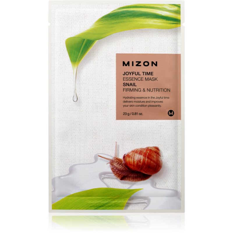 Mizon Joyful Time Snail tápláló gézmaszk feszesítő hatással 23 g-Eredeti