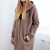 Mocca hoodie with zipper