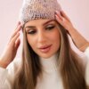 Mohair cap Panterka K233 powder pink