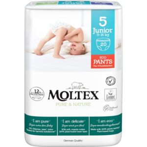 Moltex Pure & Nature Junior Size 5 eldobható nadrágpelenkák 9-14 kg 20 db-Ár
