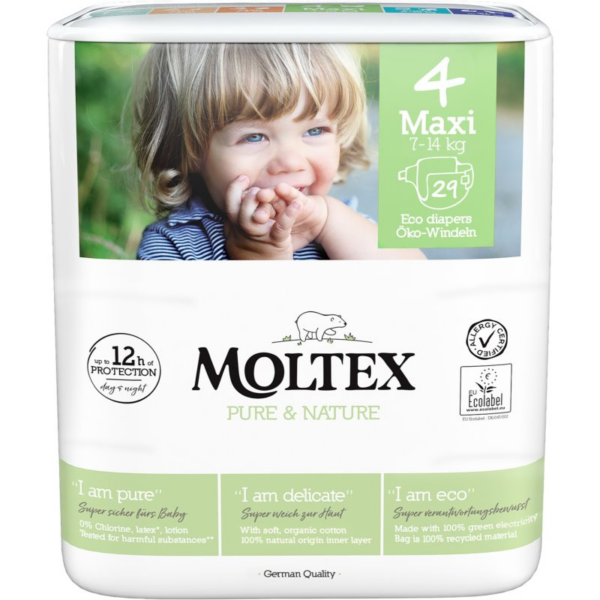 Moltex Pure & Nature Maxi Size 4 eldobható ÖKO pelenkák 7-14 kg 29 db-Ár