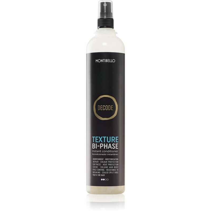 Montibello Decode Texture BI-PHASE öblítés nélküli kondicionáló a könnyű kifésülésért 400 ml-Ár