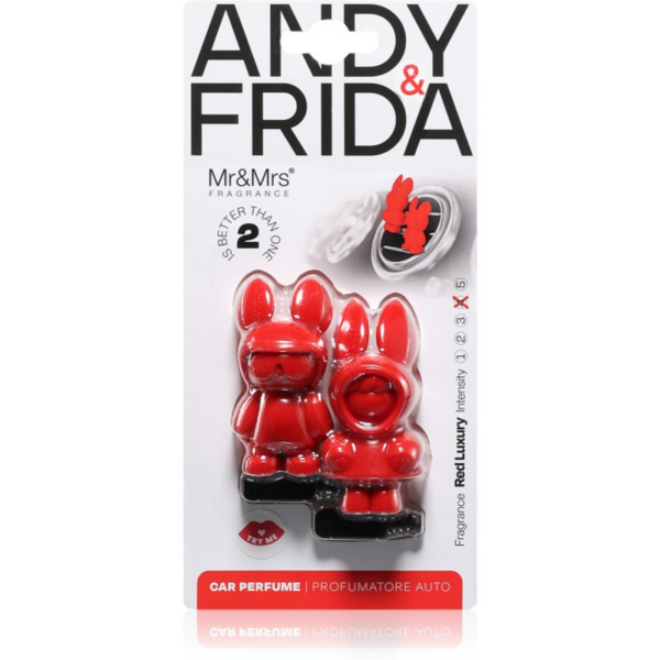 Mr & Mrs Fragrance Andy & Frida Red Luxury illat autóba 1 db-Ár