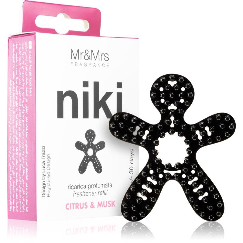 Mr & Mrs Fragrance Niki Citrus & Musk illat autóba 1 db-Ár