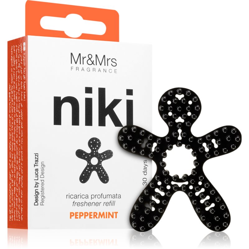Mr & Mrs Fragrance Niki Peppermint illat autóba utántöltő 1 db-Ár