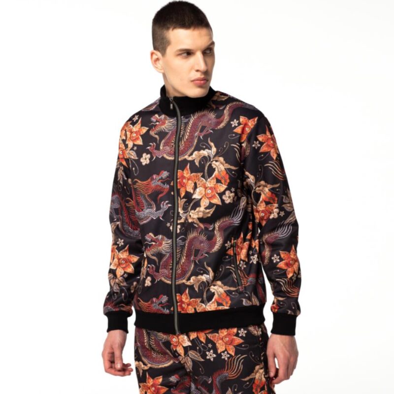 Mr. GUGU & Miss GO Man's Japanese Dragon Track Jacket S-W-526 1453