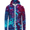 Mr. GUGU ( Miss GO Unisex kapucnis pulóver HKZ-U-PC 949 Violet