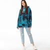 Mr. GUGU & Miss GO Woman's Dark Tie Dye Hoodie OVS-FM 2429