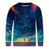 Mr. GUGU & gt; Miss GO Unisex pulóver KS-PC1053 Navy Blue