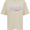 Multiply Apparel Póló 'Loyalty Puff'  barna / rózsaszín / fekete-Ár