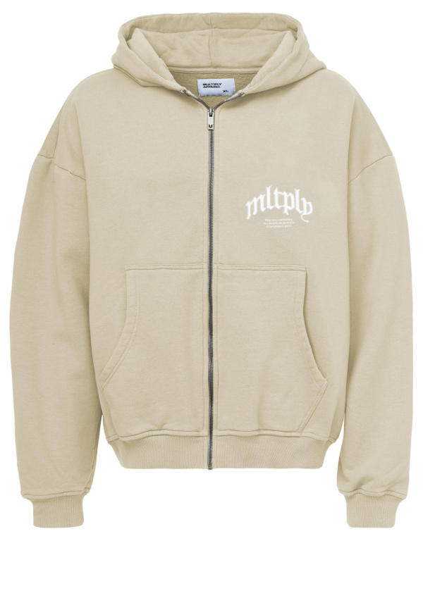 Multiply Apparel Tréning dzseki  világosbarna / fehér-Hungary