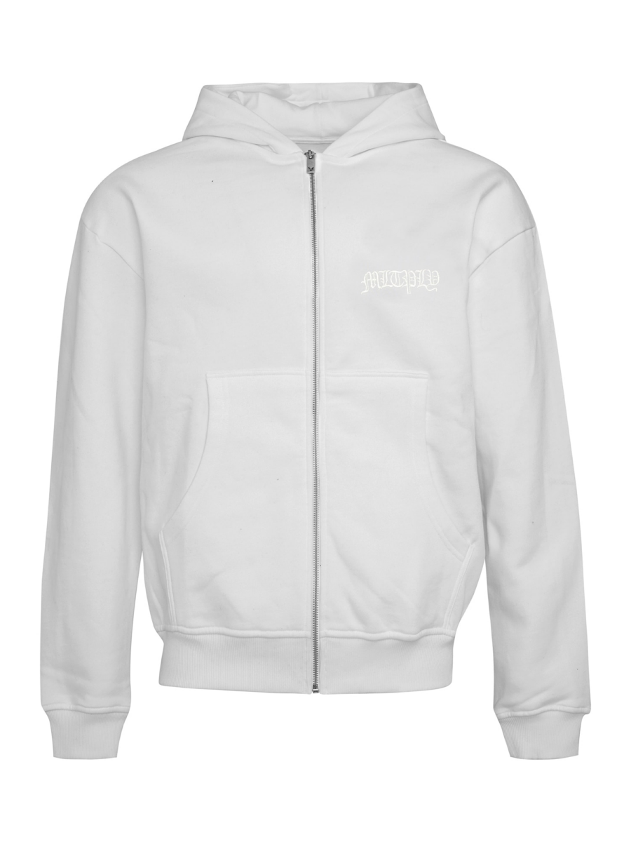 Multiply Apparel Tréning dzseki  világosszürke / fehér-Hungary