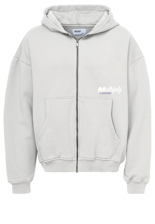 Multiply Apparel Tréning dzseki  világosszürke / fekete / fehér-Hungary