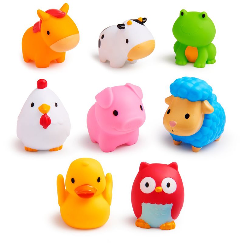 Munchkin Bath Farm Bath Squirts Fürdőjátékok 9 m+ 8 db-Ár