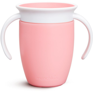 Munchkin Miracle 360° gyakorlóbögre fogantyúval Pink 6 m+ 207 ml-Ár