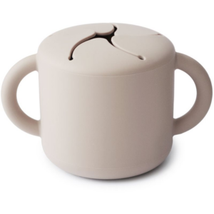 Mushie Baby Snack Cup bögre nassolnivaló Ivory 1 db