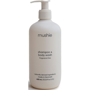 Mushie Organic Baby tusfürdő gél és sampon 2 in 1 gyermekeknek 400 ml-ár