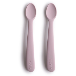 Mushie Silicone Feeding Spoons kiskanál Soft Lilac 2 db-ár