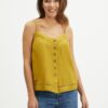 Mustard women's linen top Ragwear Antolia - Ladies