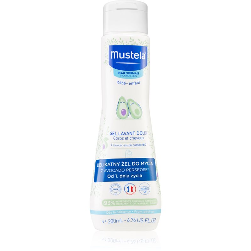 Mustela Bébé Bain tisztító test és haj gél gyermekeknek 200 ml-Eredeti