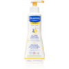 Mustela Bébé Dry Skin tápláló és tisztító gél bőrszerkezetet javító védőkrémmel gyermekeknek születéstől kezdődően 300 ml-Eredeti
