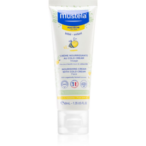 Mustela Bébé Dry Skin tápláló krém száraz bőrre gyermekeknek születéstől kezdődően 40 ml